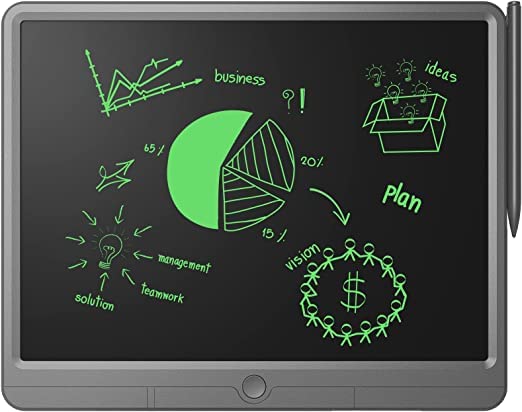 GREEN LION 15 Inch Digital Writing Pad - Electronic Notepad with Stylus for Drawing & Note Taking - Perfect for Students, Artists & Office Work