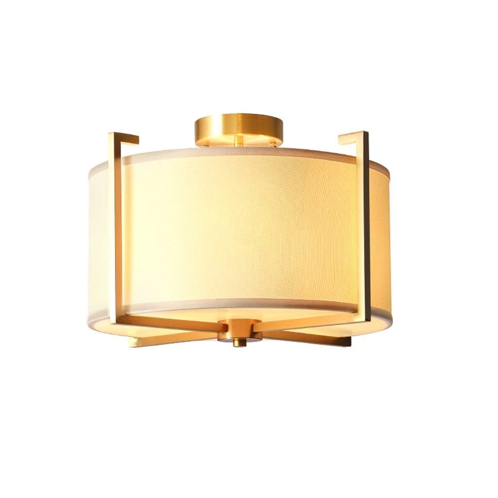 Rustic Copper Ceiling Light - Round Farmhouse Pendant Lamp for Bedroom, Study & Restaurant | Modern Minimalist European Style Lighting Fixture | Perfect for Dining Room, Living Room & Kitchen Decor