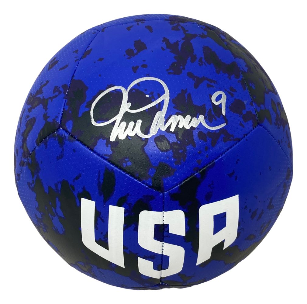 Mia Hamm Autographed USA Blue Nike Soccer Ball - Official BAS ITP Certified - Perfect for Collectors, Fans & Sports Memorabilia Displays