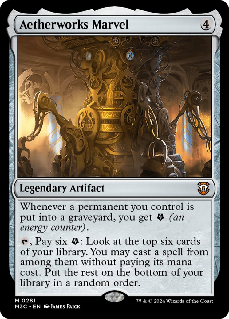 Aetherworks Marvel (Ripple Foil) - Modern Horizons 3 Commander MTG Card - Collectible Trading Card Game for Deck Building & Strategy - Perfect for MTG Tournaments & Casual Play