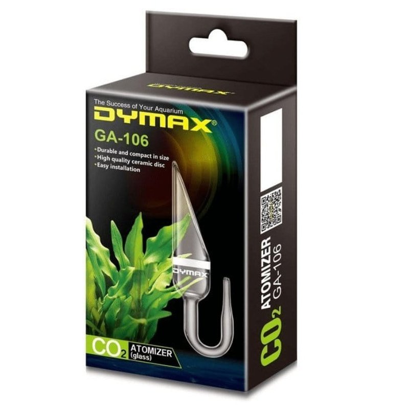 Dymax CO2 Atomizer Glass GA 106 - 16mm Diameter for Aquarium Plant Growth - Perfect for Freshwater Fish Tanks & Aquatic Plant CO2 Systems