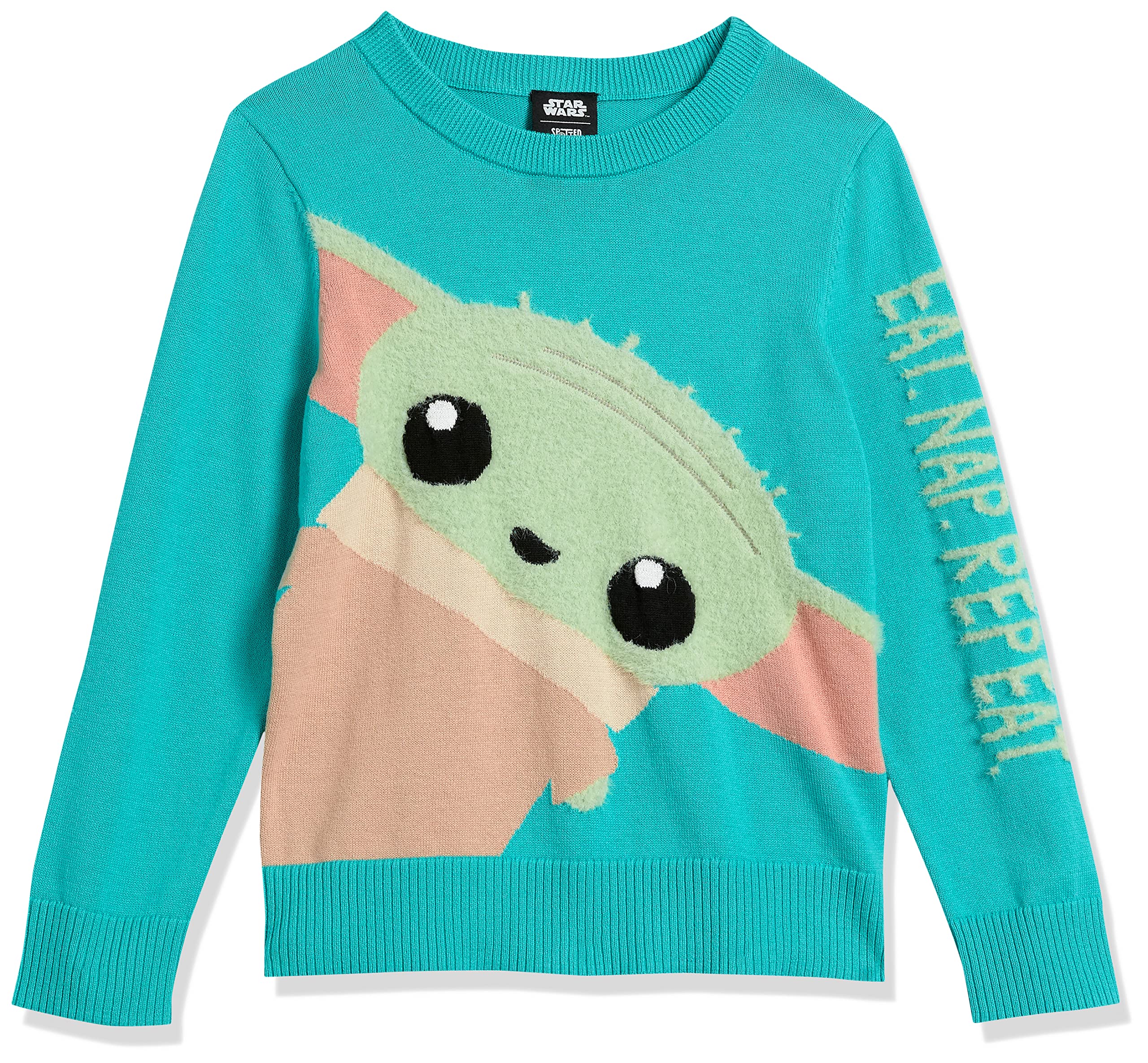 Spotted Zebra Disney Marvel Star Wars Frozen Princess Girls & Toddlers' Pullover Crew Sweaters - Warm & Stylish Kids Hoodie for School, Play & Family Outings