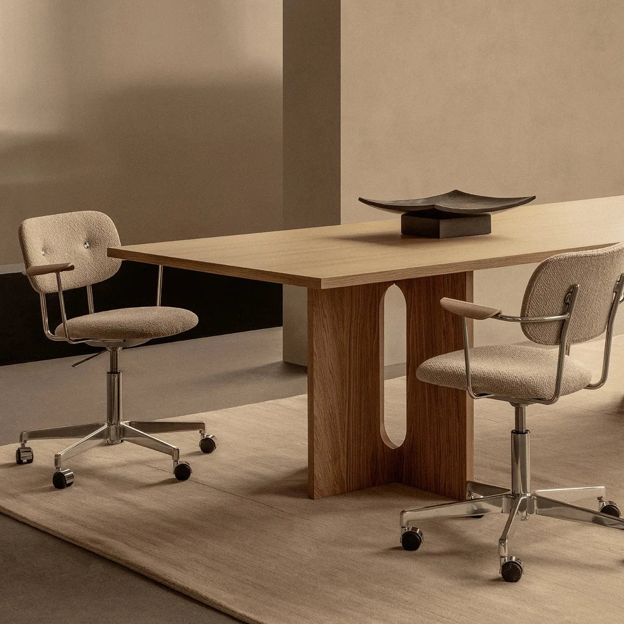 Ergonomic Co Task Chair - Fully Upholstered Office Chair with Lumbar Support for Home & Office Workspaces