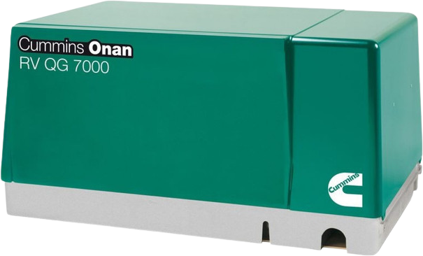 Cummins Onan QG 7000 7kW EFI RV Generator 7HGJAA-97 - 120V Air Cooled Gas Generator with 30A Breakers - Perfect for RV Camping, Emergency Power & Outdoor Adventures