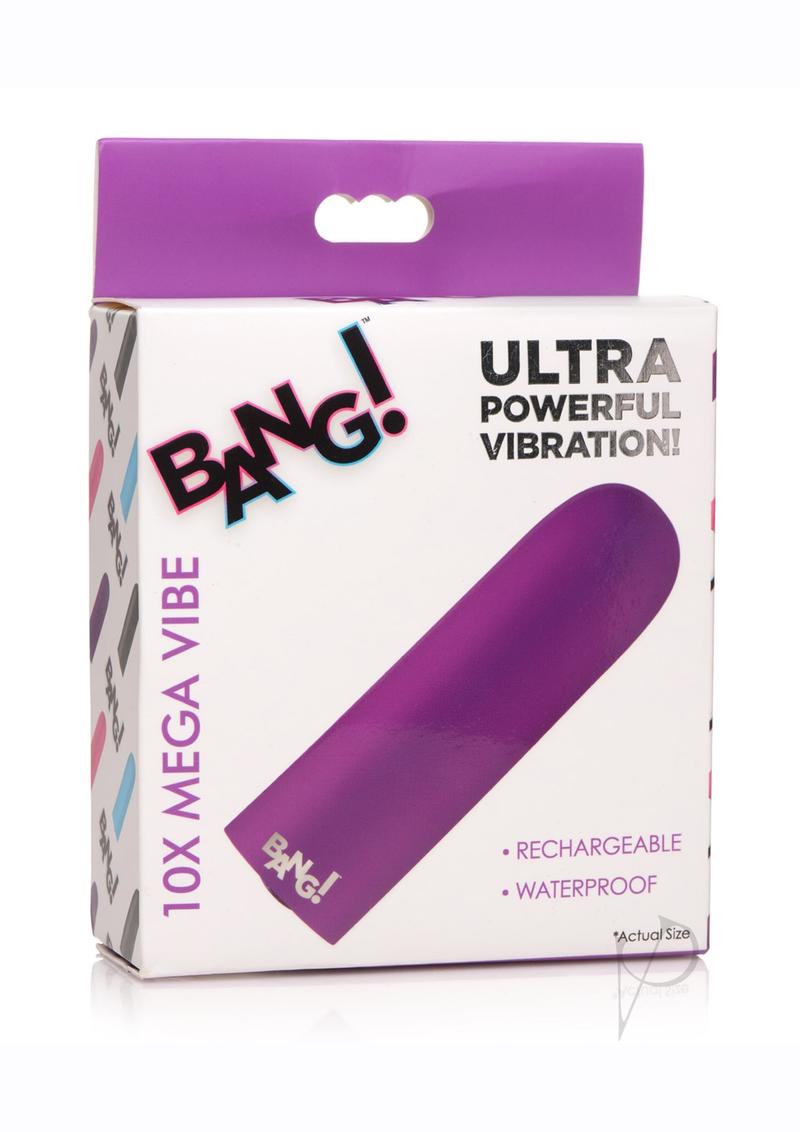 10X Rechargeable Powerful Vibrating Bullet - Purple Adult Toy for Couples & Solo Play - Waterproof & Quiet Personal Massager for Enhanced Intimacy & Relaxation