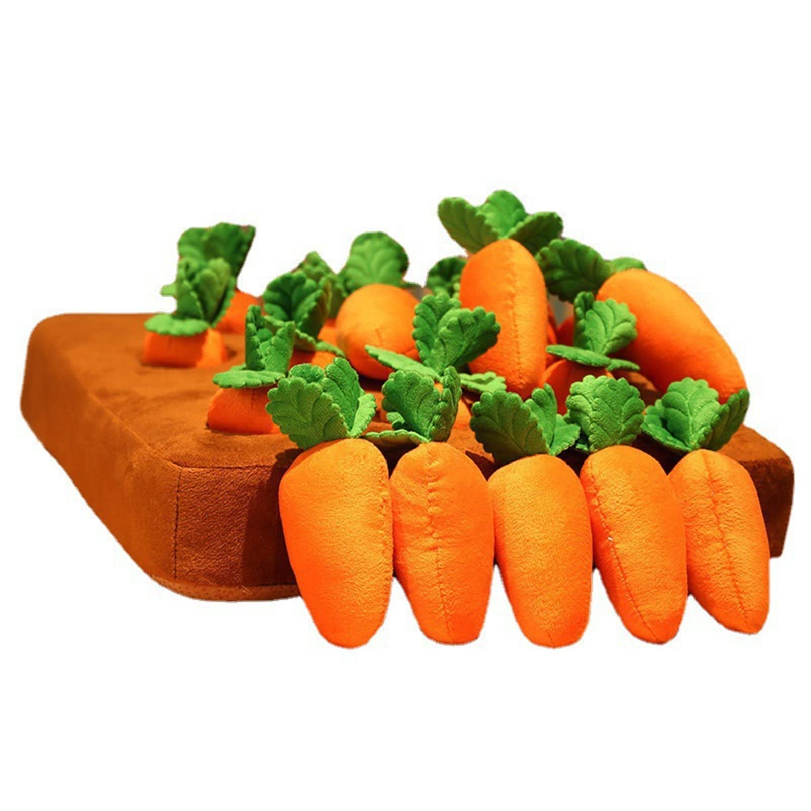 VALINK Snuffle Mat for Dogs - Interactive Plush Carrot Toy & Feeding Mat - Slow Feeder Puzzle Game for Mental Stimulation - Perfect for Small, Medium & Large Breeds - Use for Mealtime, Training & Anxiety Relief