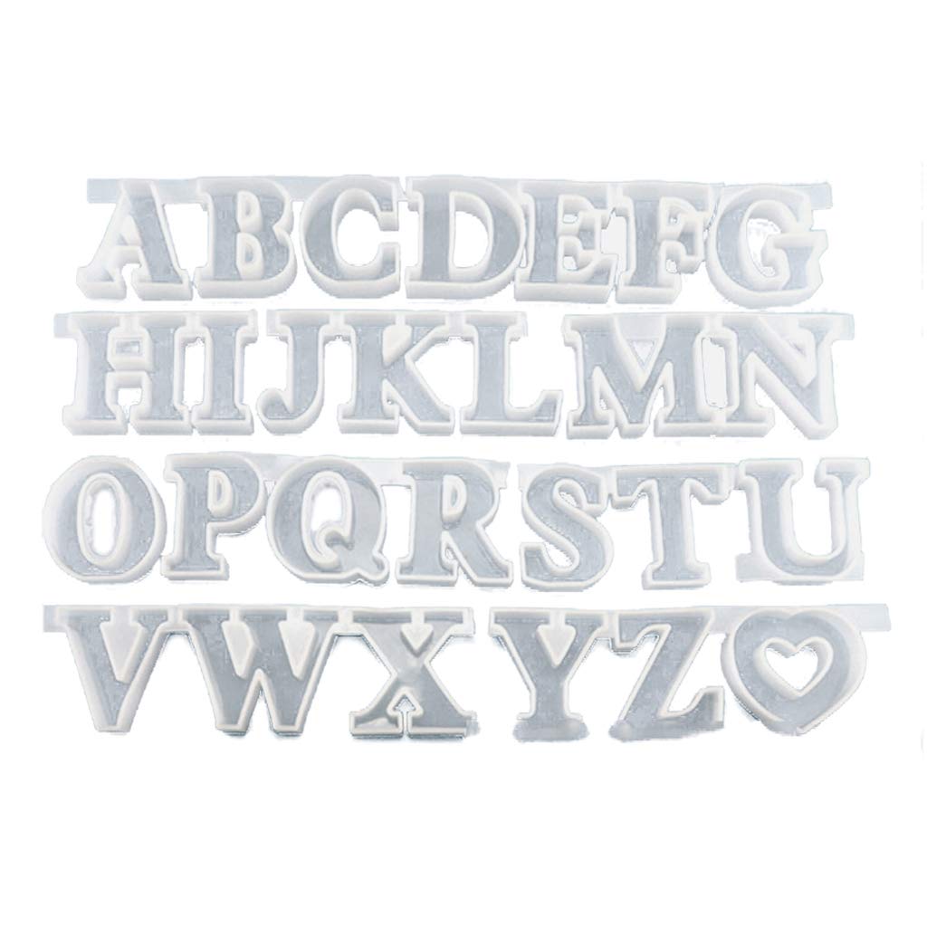 Premium 3D Silicone Molds for Epoxy Resin - 26 Capital English Alphabet Letter Casting Kit | Jewelry Making Tools for Keychains & Pendants | DIY Craft Supplies for Resin Art, Home Decor & Personalized Gifts