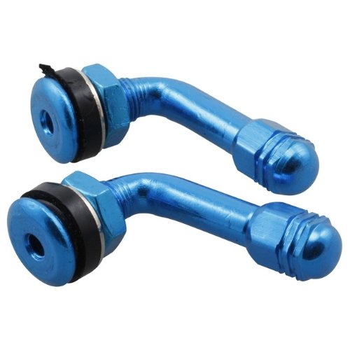 Blue Anodized Straight Tire Valves (STR8) - High-Quality Replacement for Cars, Trucks & Motorcycles - Perfect for Off-Roading & Performance Driving