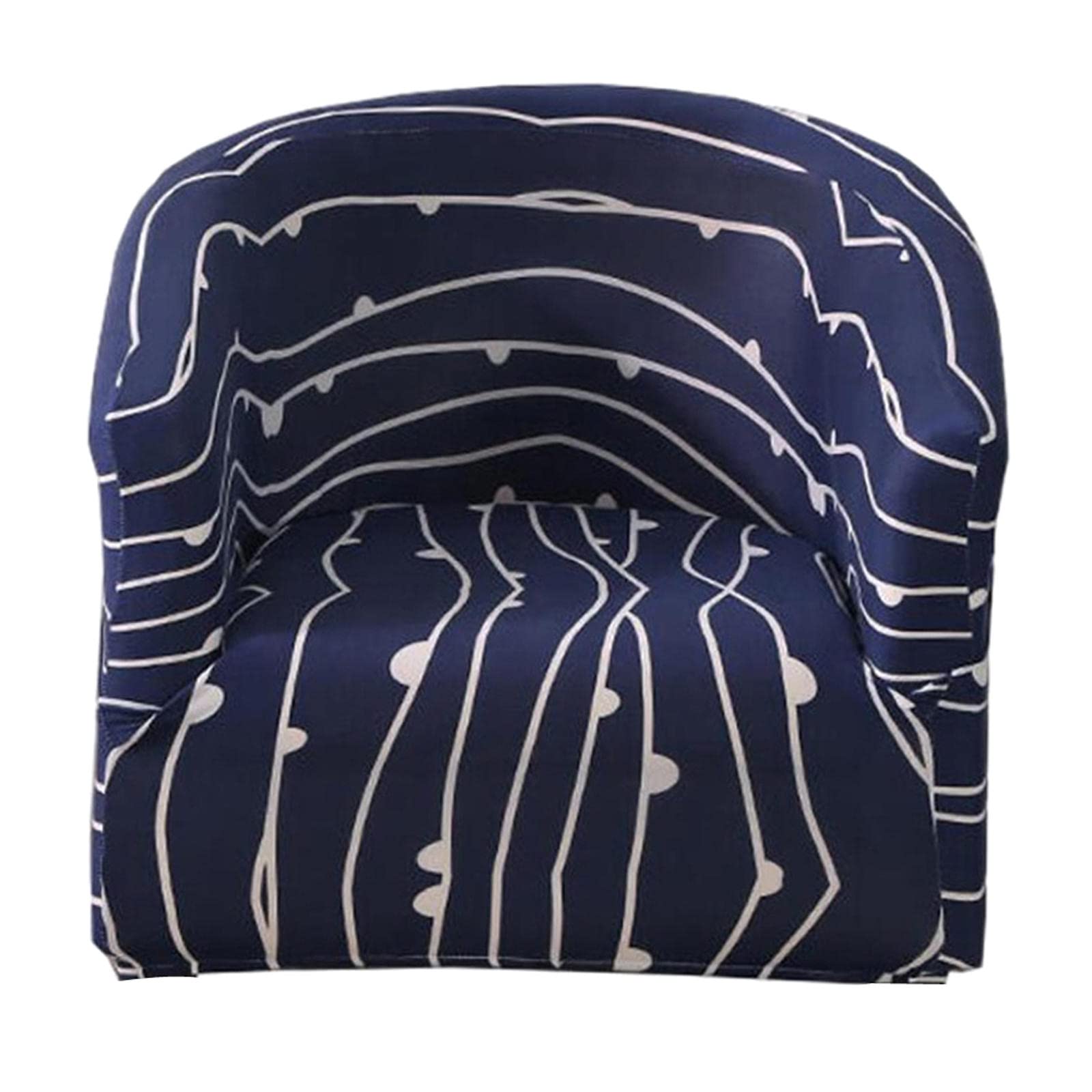 FAKEME Stretchy Velvet Armchair Slipcover - Removable Printed Single Sofa Seat Cover, Washable Furniture Protector for Living Room, Bedroom & Office Decor | Home Decor Essentials