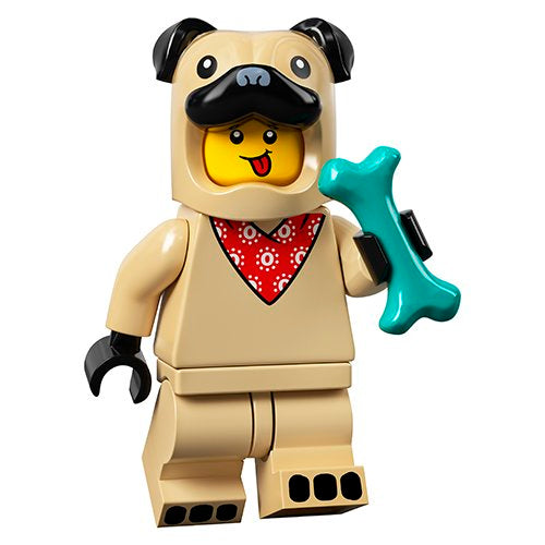 Pug Costume Guy - Series 21 Lego Minifigure Collectible Toy for Kids & Adults | Perfect for Display, Gifts & Lego Collections