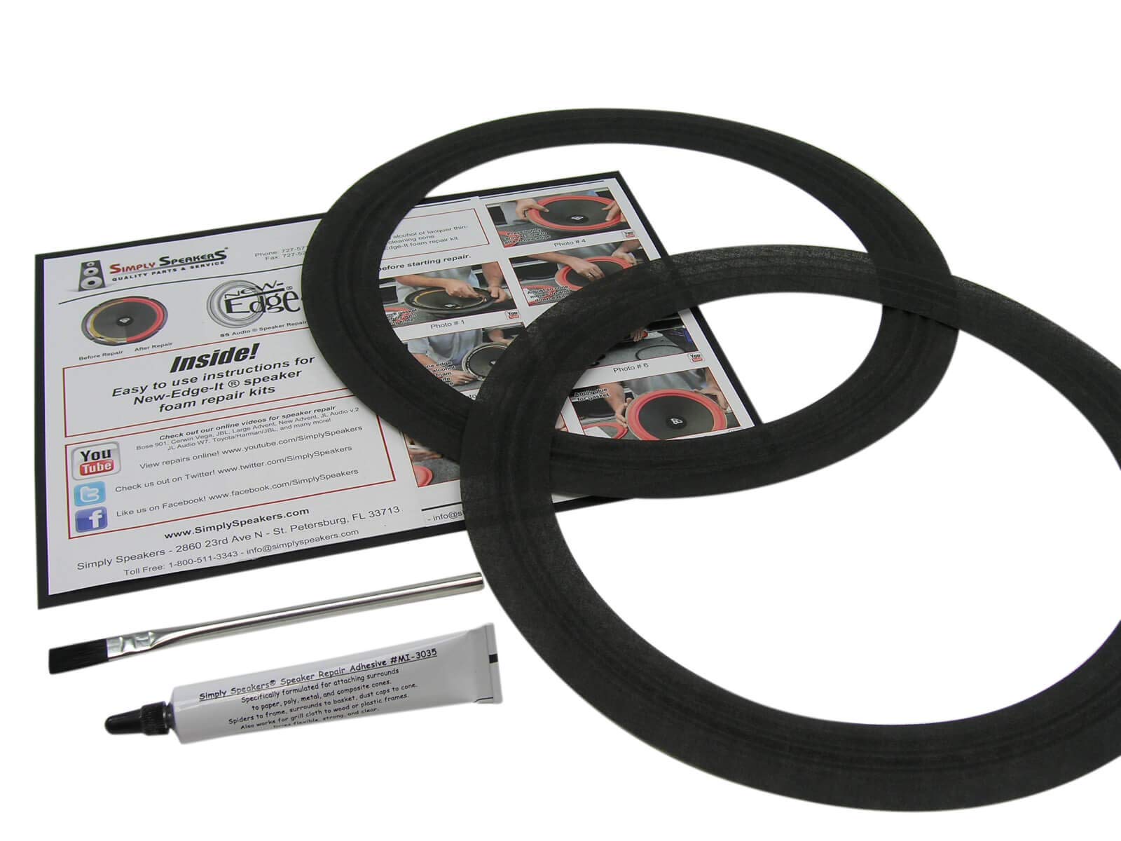 Electro Voice EV 12 Inch Speaker Repair Kit CLSK-EV12 (Pair) - High-Performance Replacement for Studio & Live Sound Systems