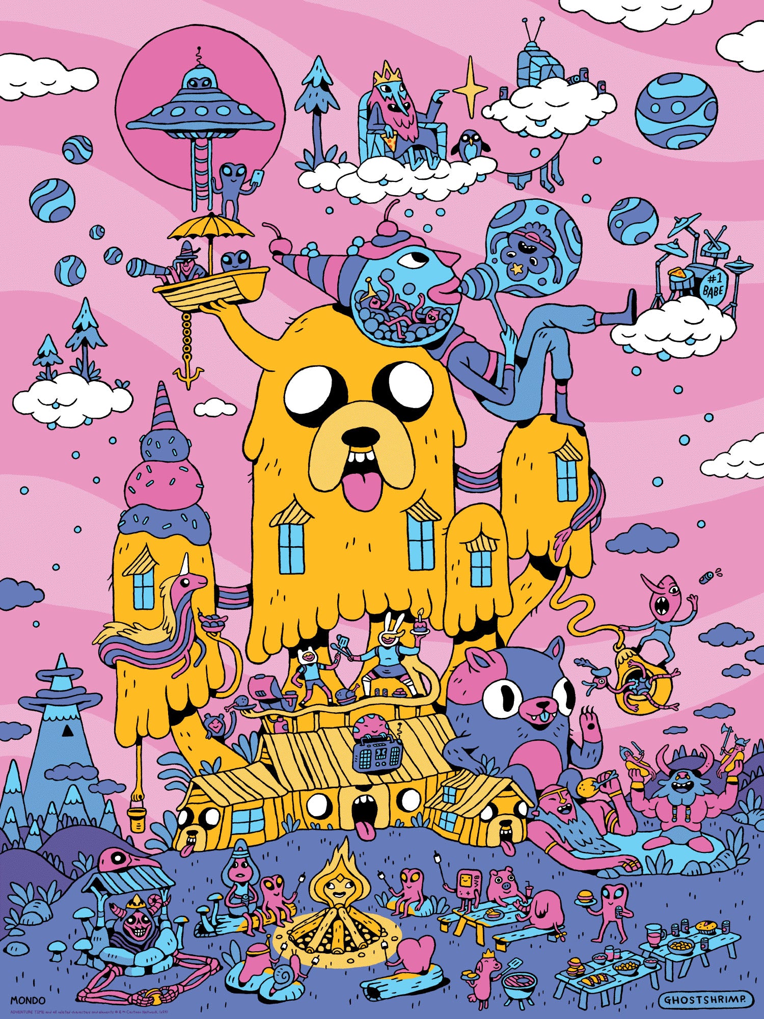 Adventure Time Poster - Official Cartoon Network Wall Art for Kids Room, Living Room & Office Decor