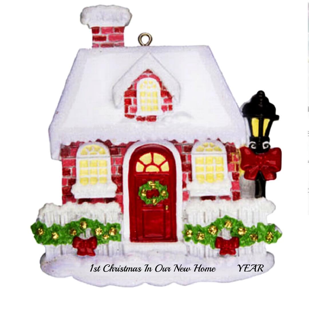 2024 Our First Christmas in Our New Home Ornament - Personalized Keepsake for New Homeowners, Townhouse & Condo Gift - Perfect First Christmas Decoration for Housewarming, Tree Decor & Holiday Memories