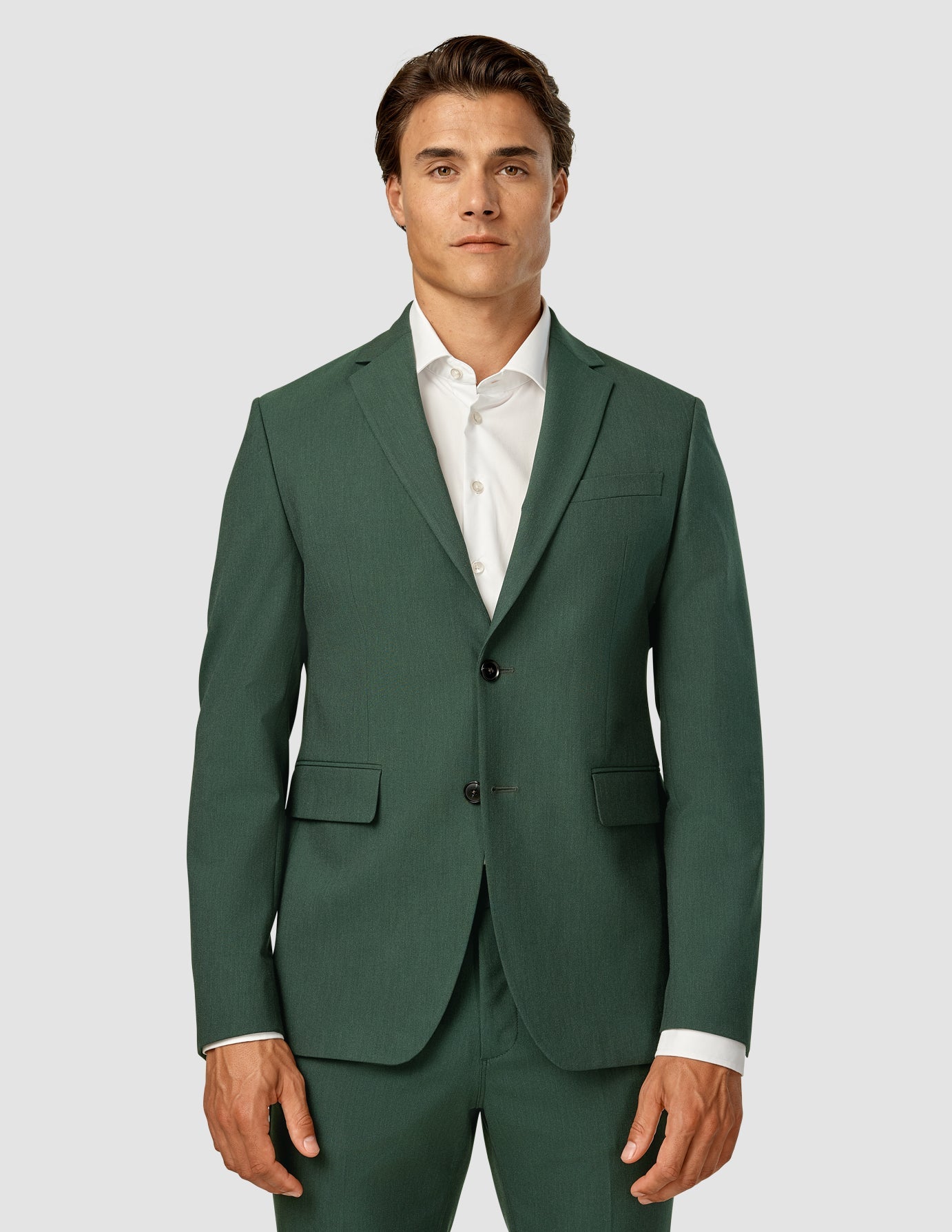 Slim Fit Essential Blazer for Men in Pine Green - Perfect for Business Casual & Office Wear