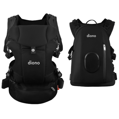 Diono Carus Complete 4-in-1 Baby Carrier with Detachable Backpack - Convertible Infant to Toddler Carrier for Hands-Free Parenting, Hiking & Travel