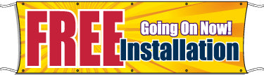Large Outdoor Banner for Advertising - Easy Installation Included | Perfect for Events, Sales, and Business Promotions