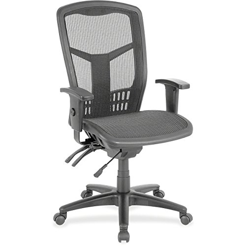 Premium Ergonomic Executive Mesh High-Back Office Chair - Adjustable Lumbar Support & Tilt Function for Home & Business Workspaces
