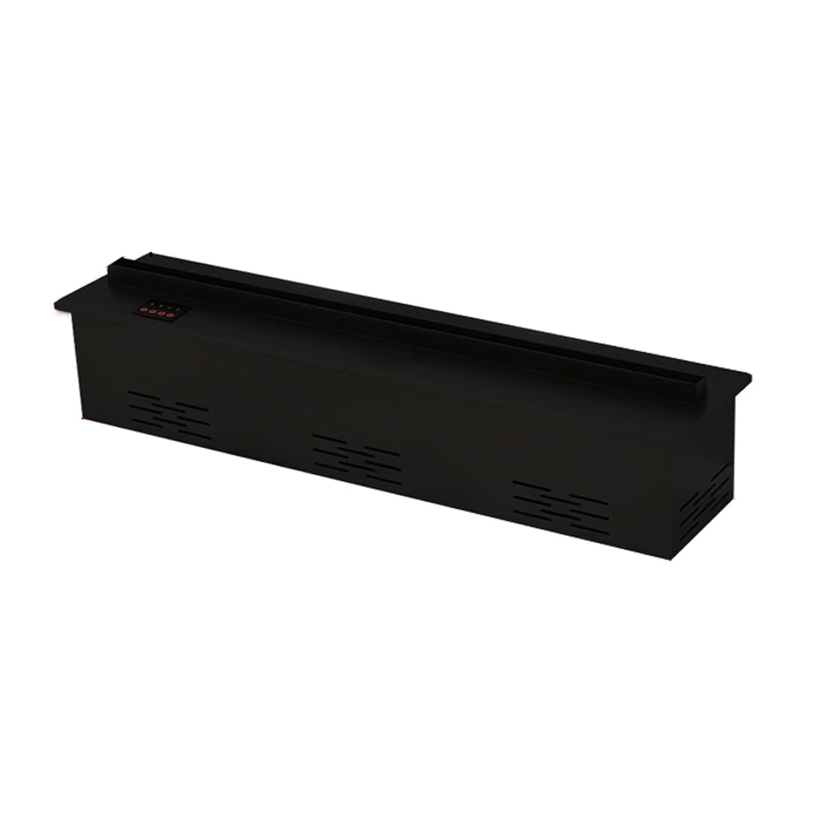 59/70.8 Inch Wall Mounted Electric Fireplace with Remote Control - Stainless Steel Black Heater with Realistic 3D Flame Effect (180cm) for Living Room, Bedroom & Office Warmth