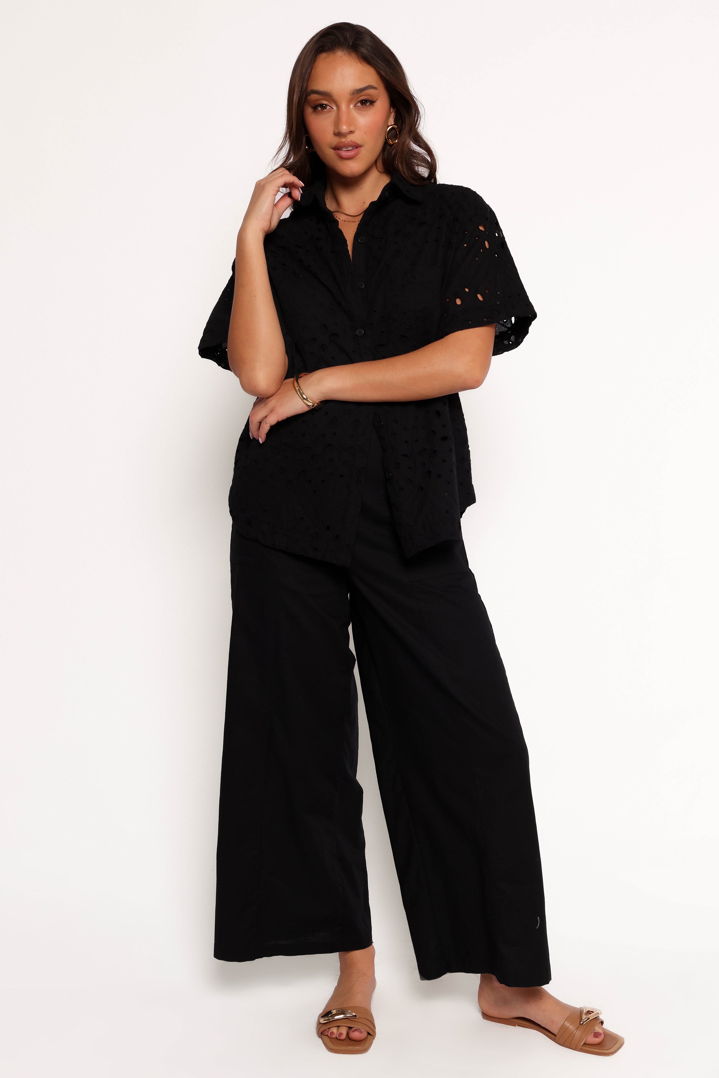 Kamala Shirt for Women - Stylish Black Blouse for Casual & Office Wear | Comfortable & Trendy Top for Everyday Outfits