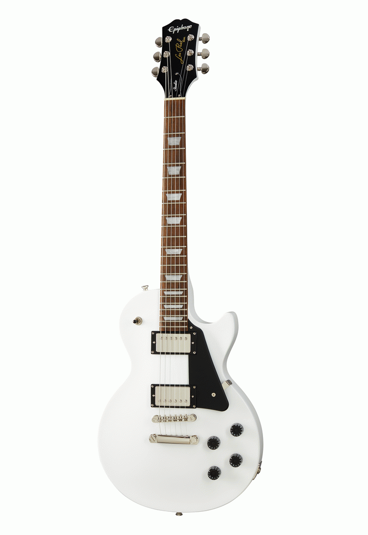 Epiphone Les Paul Studio Electric Guitar - Alpine White Finish | Perfect for Rock, Blues & Stage Performances