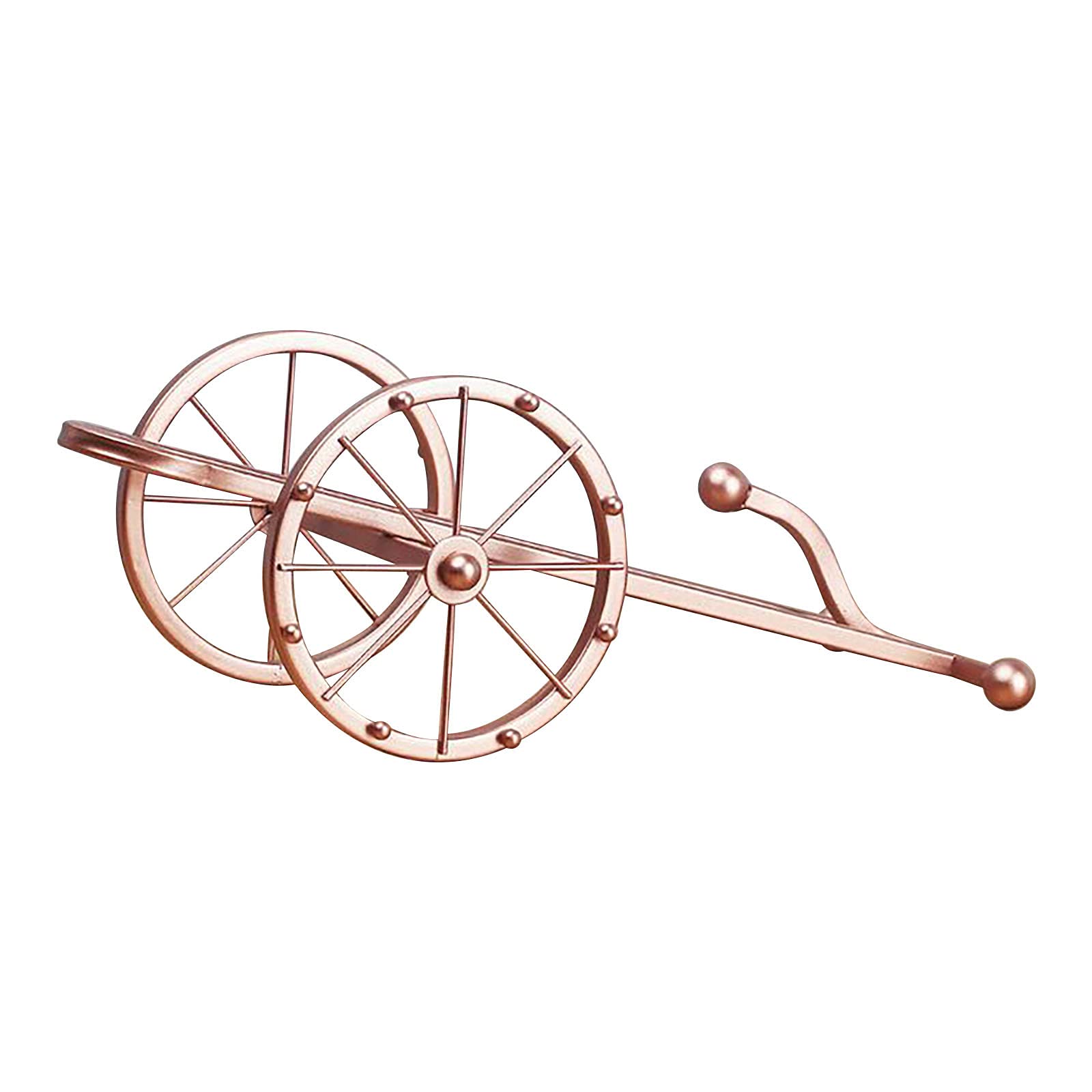 Rose Gold Countertop Iron Wine Rack - 6 Bottle Wine Holder & Storage Organizer for Kitchen, Bar, Living Room | Creative Pull Cart Wine Cabinet for Home Decor & Entertaining