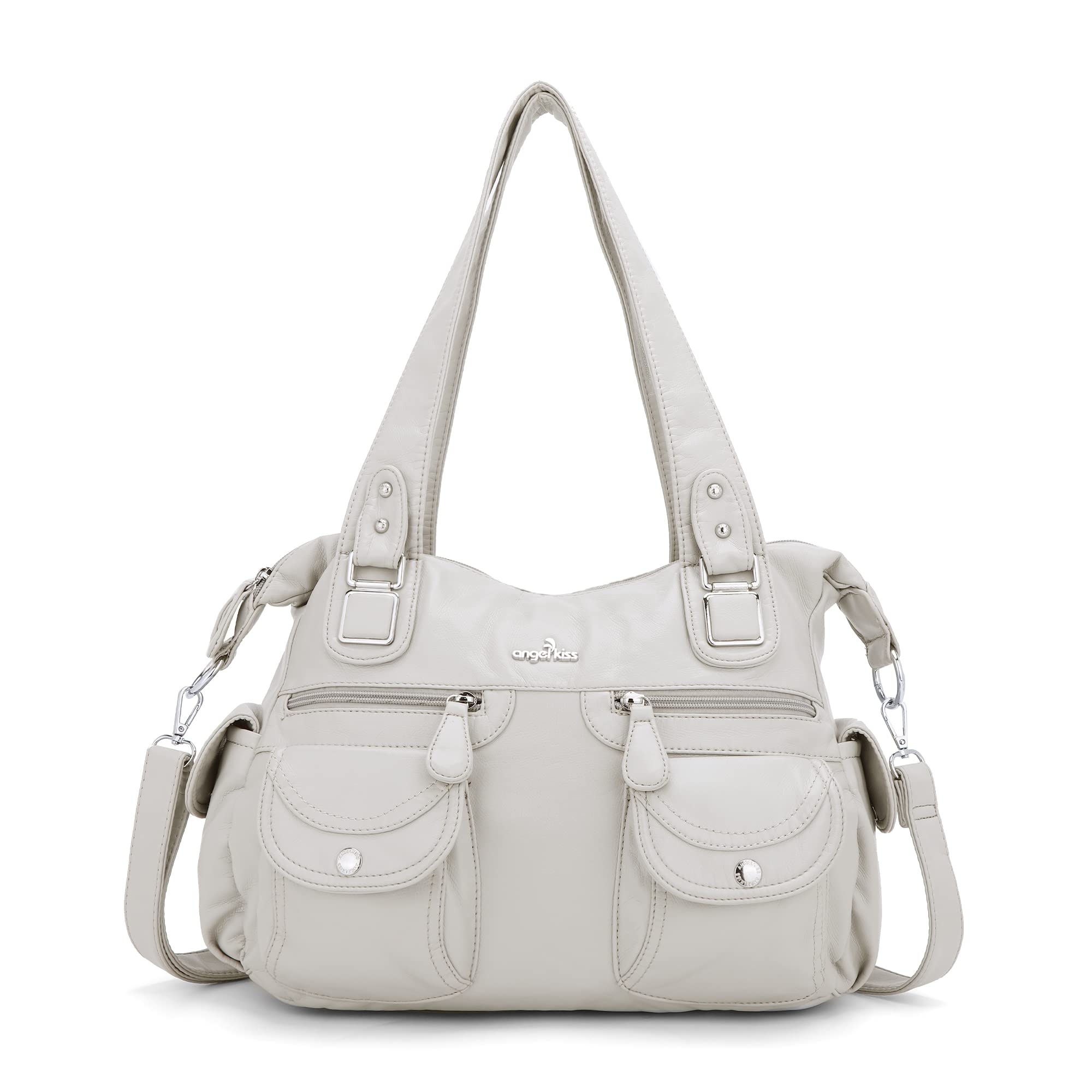 Angelkiss Women's Large Waterproof Satchel Tote Handbag - Stylish Travel Shoulder Purse for Work, Commute & Weekend Getaways | Durable & Spacious Women's Handbag