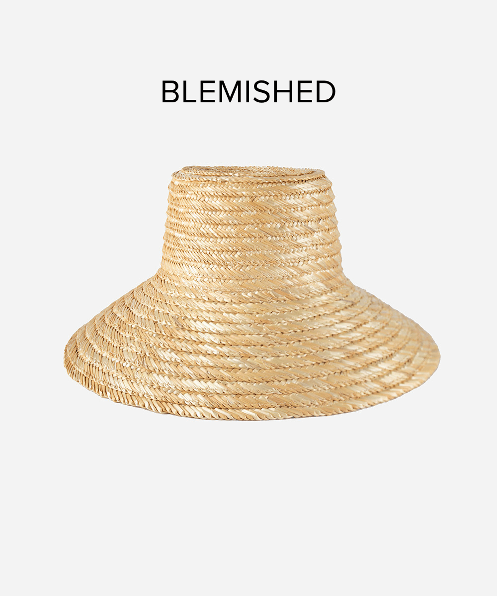 Jolie Boater Hat - Natural BLEMISHED Straw Sun Hat for Women | Perfect for Beach, Summer Outfits & Outdoor Activities
