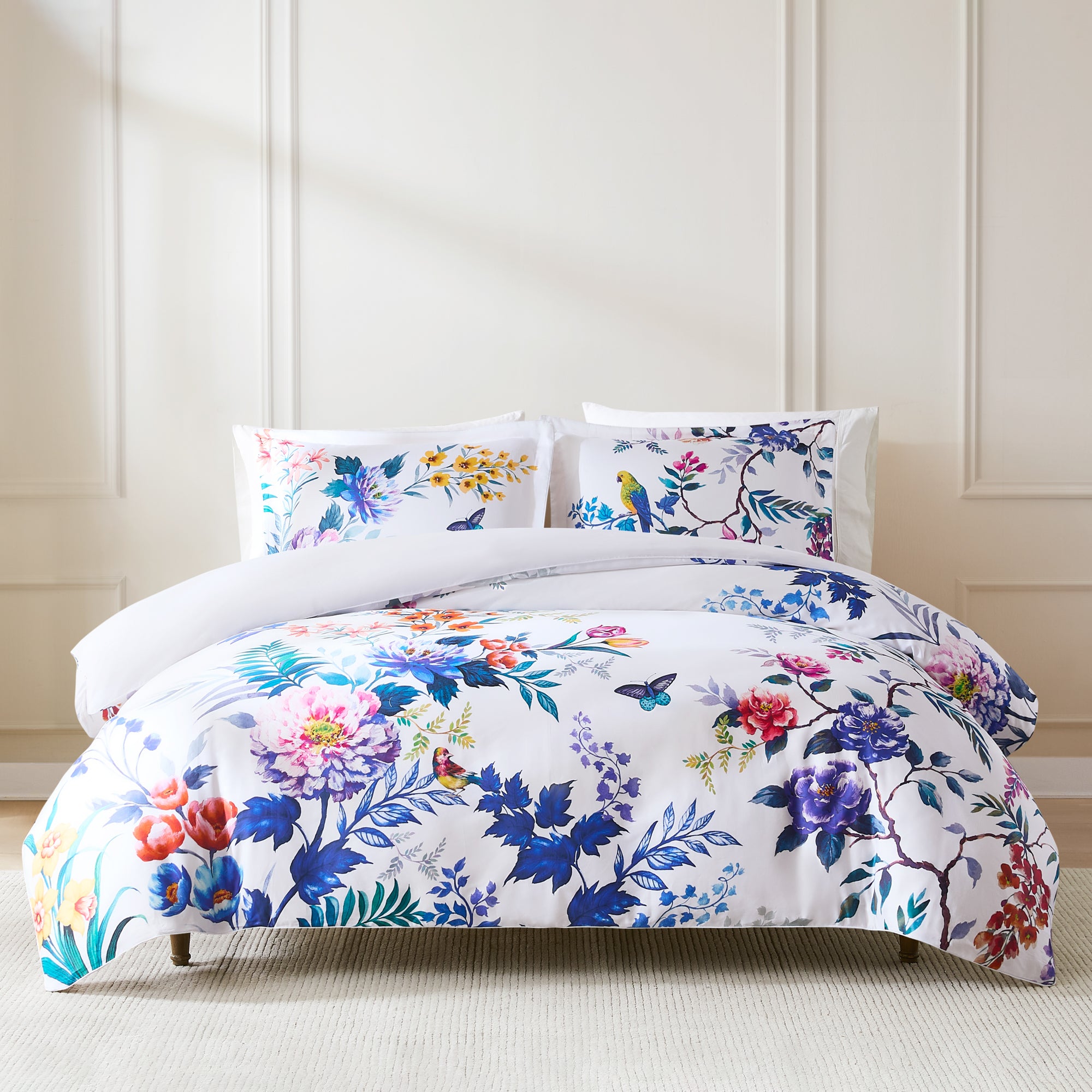 Premium 100% Cotton Duvet Cover Set - Soft & Breathable Bedding - Queen/King Size - Modern Boho Style for Cozy Bedroom Decor