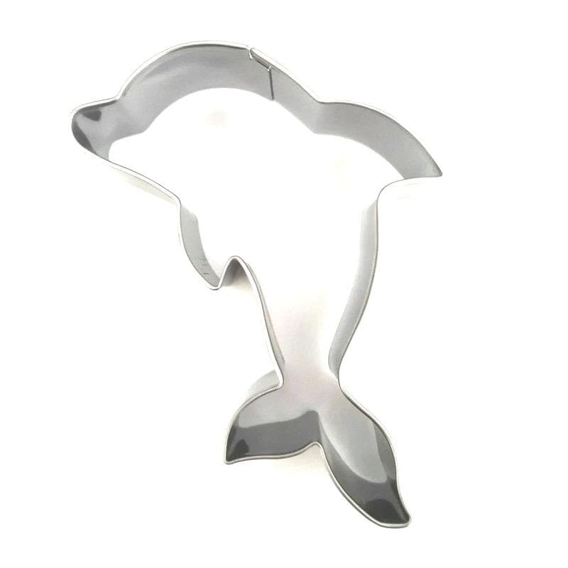 3 Inch Dolphin-Shaped Metal Cookie Cutter for Baking - Stainless Steel Dolphin Cookie Mold for DIY Cookies, Cake Decorating, and Holiday Baking (Perfect for Birthday Parties, Baby Showers & Ocean-Themed Events)