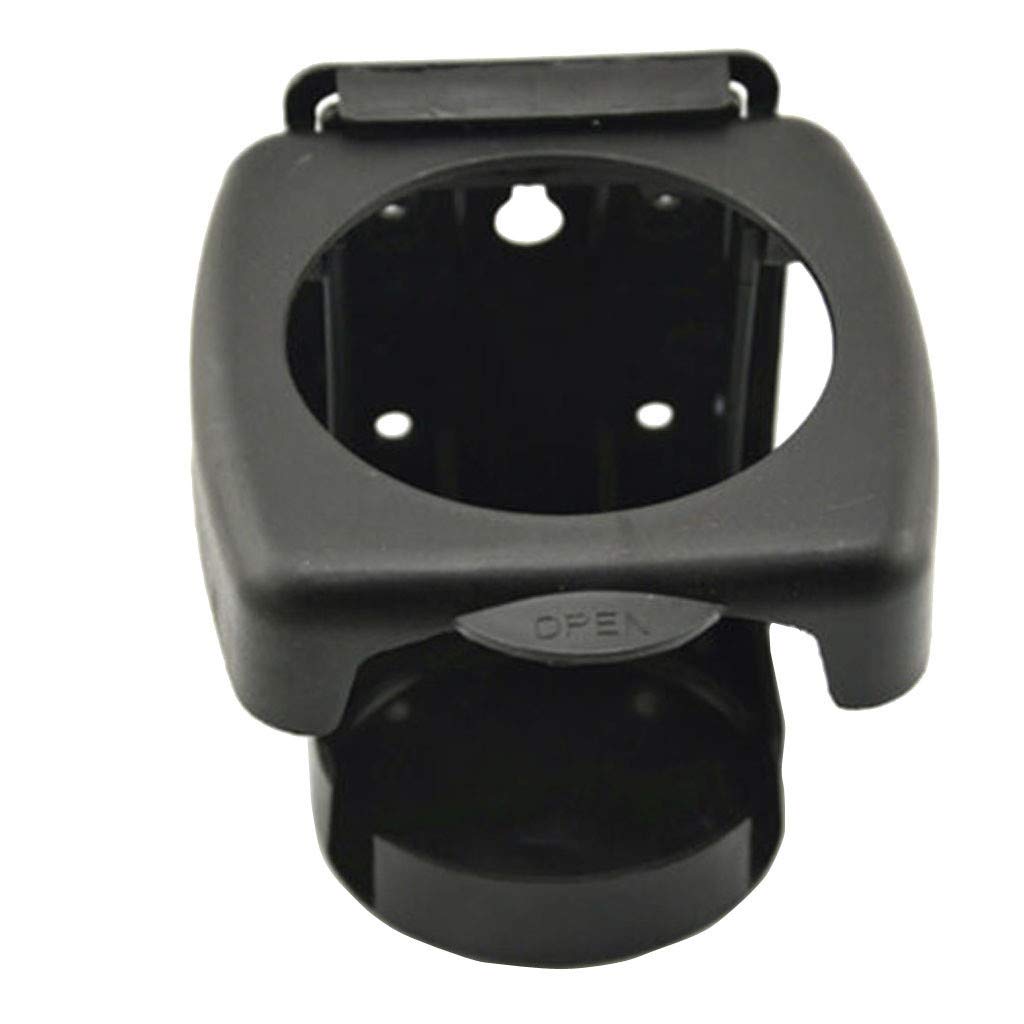 Universal Car Cup Holder - ABS Black Drink Rack for Bottles & Beverages, Auto Interior Accessories with Enhanced Lighting, Perfect for Road Trips & Daily Commutes