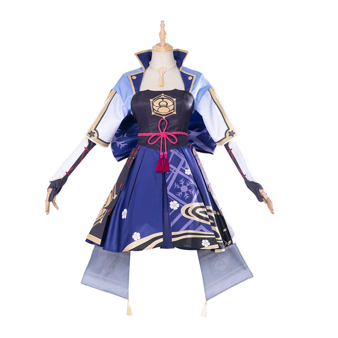 Yilisclothing Kamisato Ayaka Cosplay Costume - Genshin Impact Anime Game Character Outfit for Halloween, Conventions & Cosplay Events