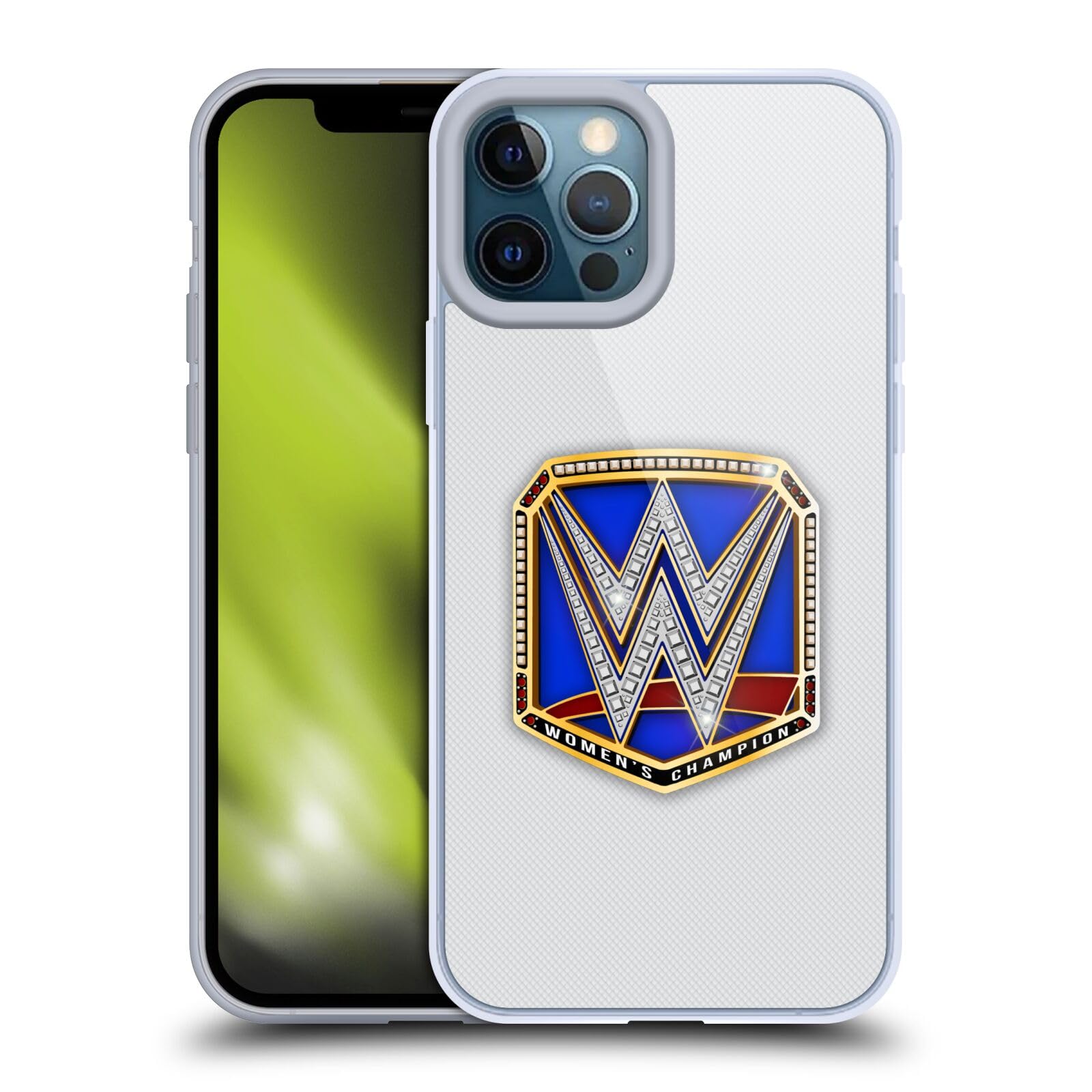 Head Case Designs WWE Smackdown Women's Champion Title Belts Soft Gel Case for iPhone 12 Pro Max - Officially Licensed Wrestling Fan Accessory for Showcase & Protection