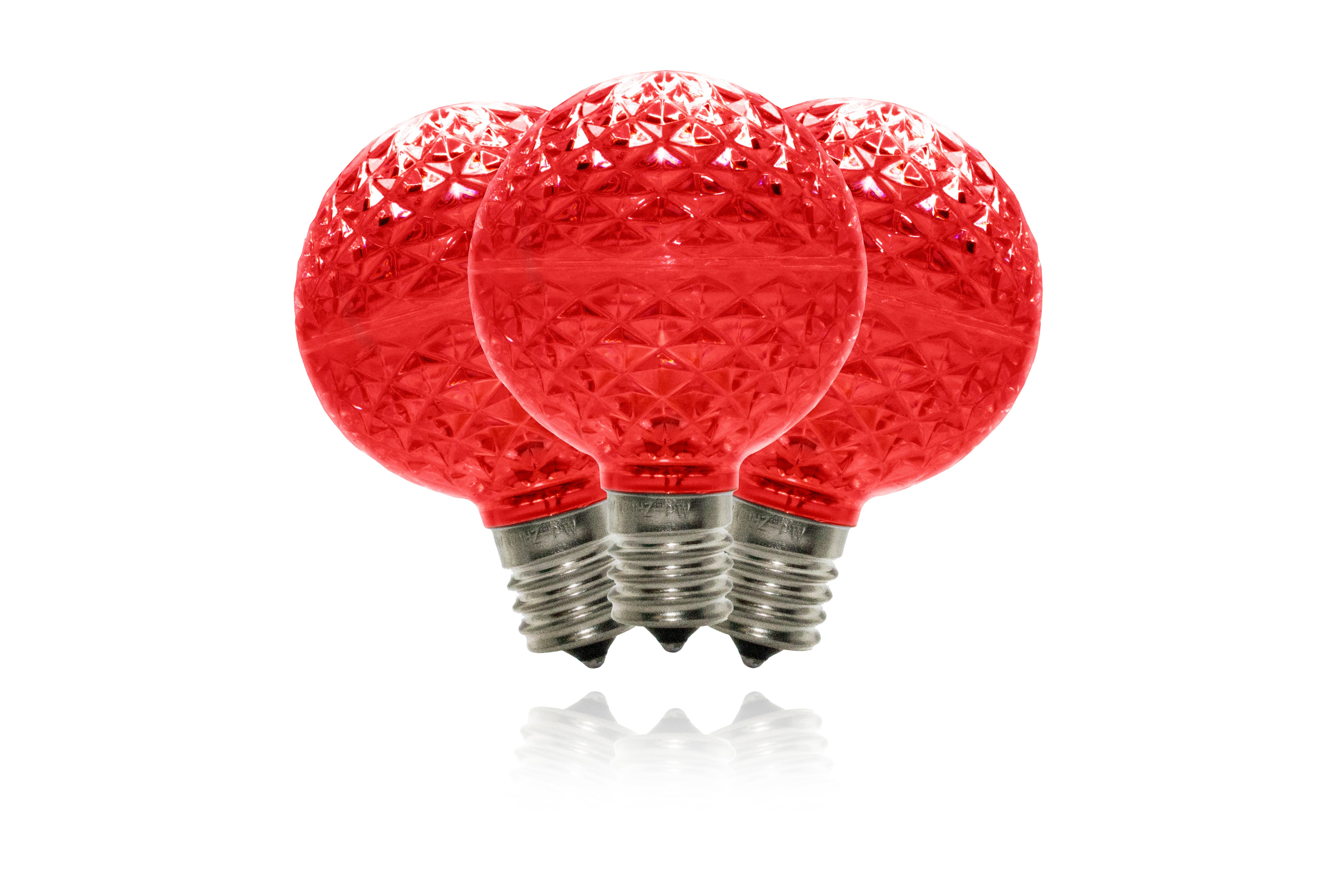 10 Pack G50 SMD Red LED Replacement Bulbs - Perfect for Home Lighting, DIY Projects, and Automotive Interior Decoration