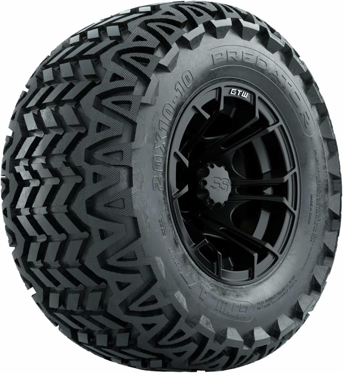 GTW 10 Inch Golf Cart Wheels and Tires Combo Set of 4 - 20x10-10 (20