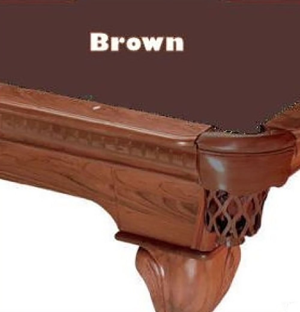 Premium 7-Foot Brown ProLine Classic 303 Billiard Pool Table Felt - Professional Grade Cloth for Home Game Rooms, Bars & Pool Halls