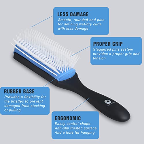 Detangling Hair Brush Set with Hair Spray Bottle - Gentle Knot-Free Styling for Kids & Adults - Perfect for Wet & Dry Hair, Travel & Home Use