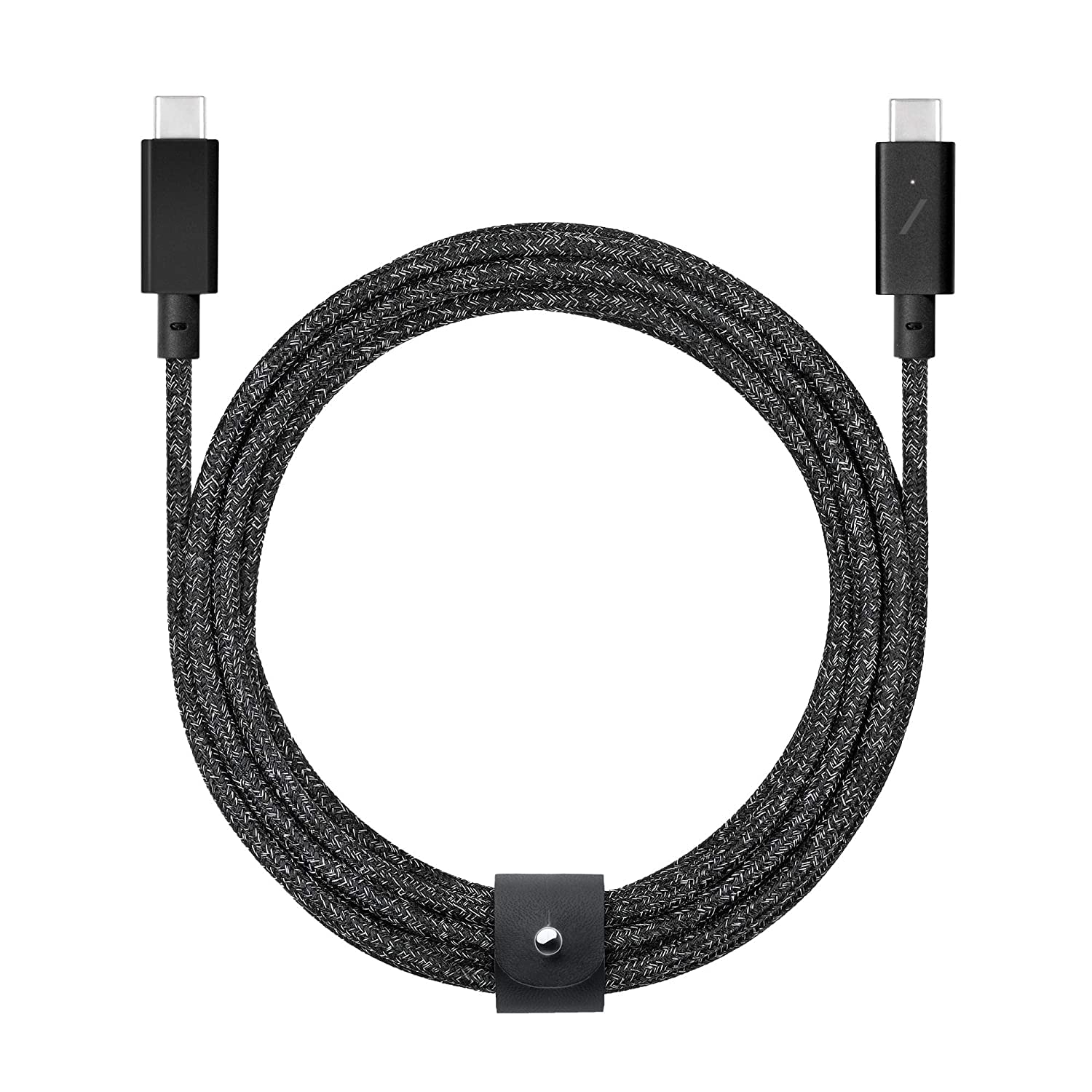Native Union Type-C Belt Cable Pro - 240W USB-C to USB-C 8ft Ultra-Strong Charging Cable with Leather Strap | Compatible with iPhone 16, 16 Pro Max, MacBook Pro 14