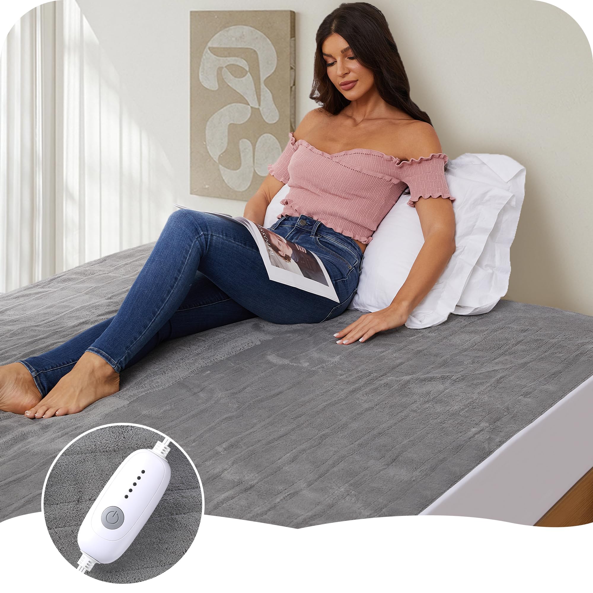 Electric Heated Mattress Pad Full Size 54