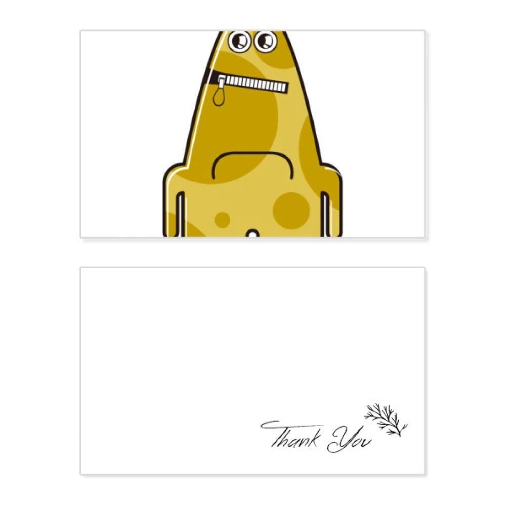 Universe Alien Monster Yellow Thank You Card - Birthday, Wedding, Appreciation Greeting Cards for Special Occasions | Perfect for Anniversaries, Graduations & Holidays
