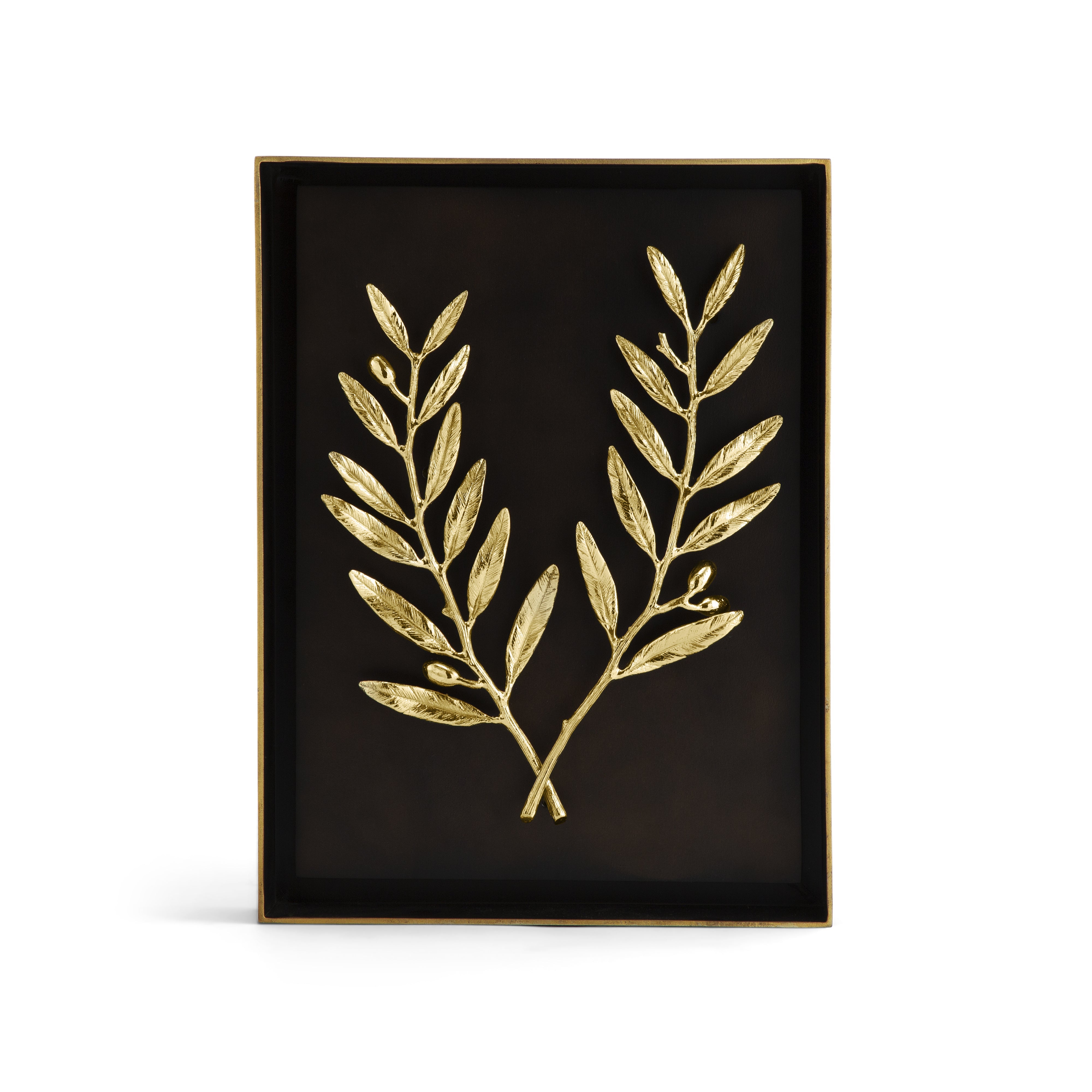 Olive Branch Shadow Box Frame - Handmade Wooden Wall Art for Home Decor, Wedding, Anniversary & Gift Ideas - Perfect for Living Room, Bedroom & Office Display