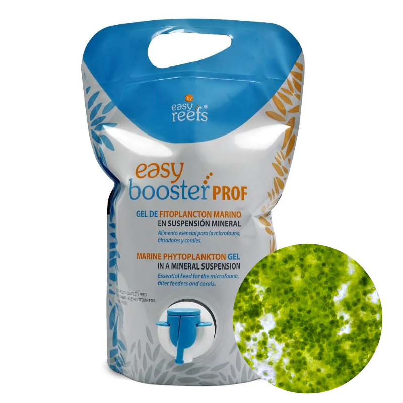 EasyReefs Easybooster Professional Phytoplankton Gel (1500ml) - Premium Coral Food for Saltwater Aquariums & Reef Tanks