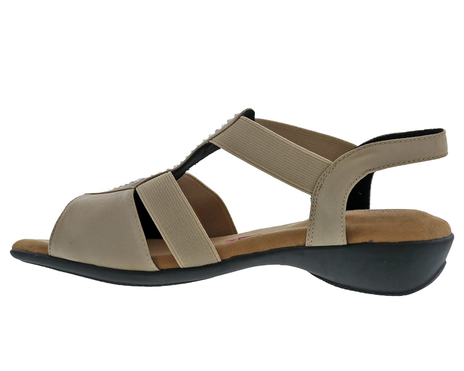 Ros Hommerson Mellow Women's Casual Comfort Shoes - Slip-On Lycra Velcro Strap Walking Shoes for Women - Perfect for Work, Travel & Everyday Wear