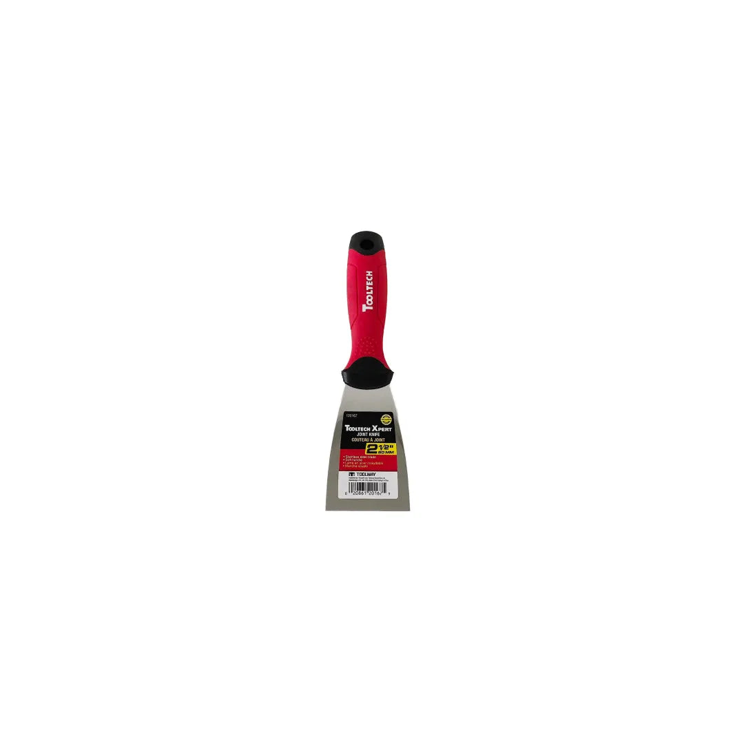 Stainless Steel Joint Knife with Soft Grip Handle - 2.5 Inch (60mm) - Perfect for Drywall, Spackling & Plastering Projects