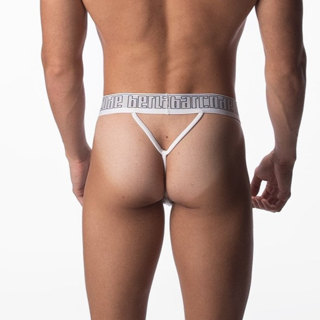 Berlin Ashley Cotton Thong Underwear for Women - Soft & Comfortable White Panties - Perfect for Everyday Wear, Lounge & Sleep
