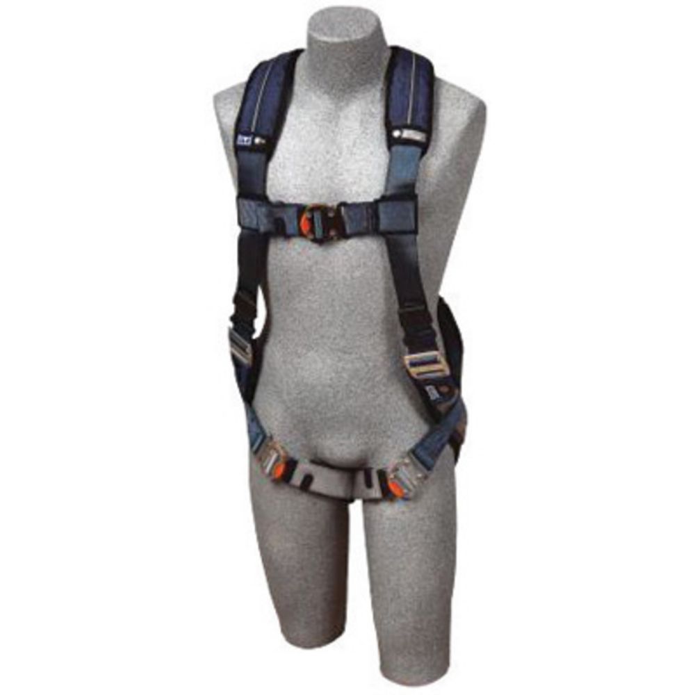 3M DBI SALA Medium ExoFit XP Full Body Harness with Back D-Ring - Quick Connect Chest Strap, Tongue Leg Buckles & Removable Padding | Fall Protection Safety Gear for Construction, Roofing & Industrial Work