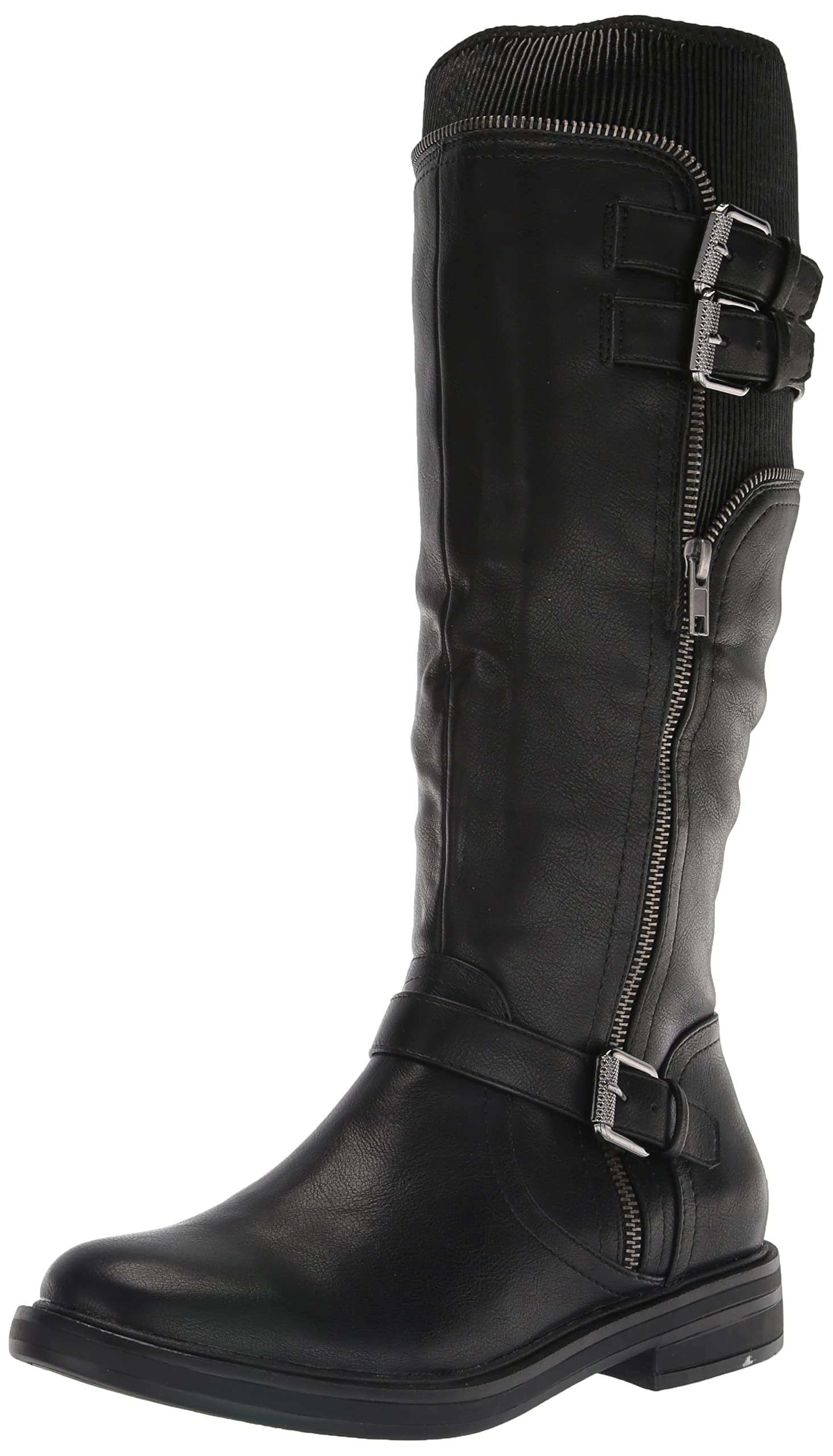 White Mountain Women's Mazed Knee High Boots - Comfortable Slouchy Leather Riding Boots for Fall & Winter Fashion | Perfect for Casual Outfits, Office Wear & Date Nights