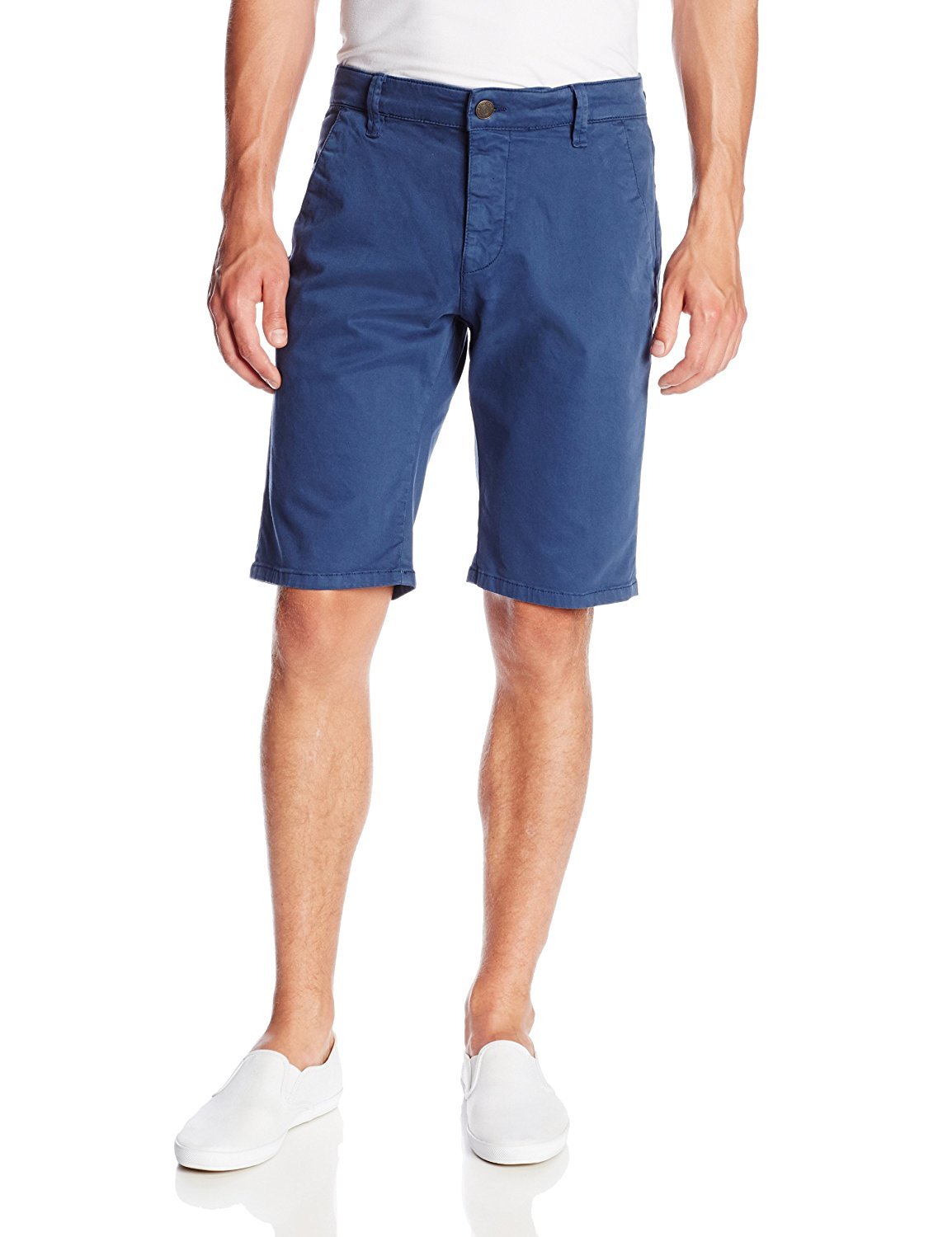 Mavi Men's Jacob Mid Rise Slim Twill Shorts - Comfortable Casual & Travel Shorts for Summer Outdoor Activities