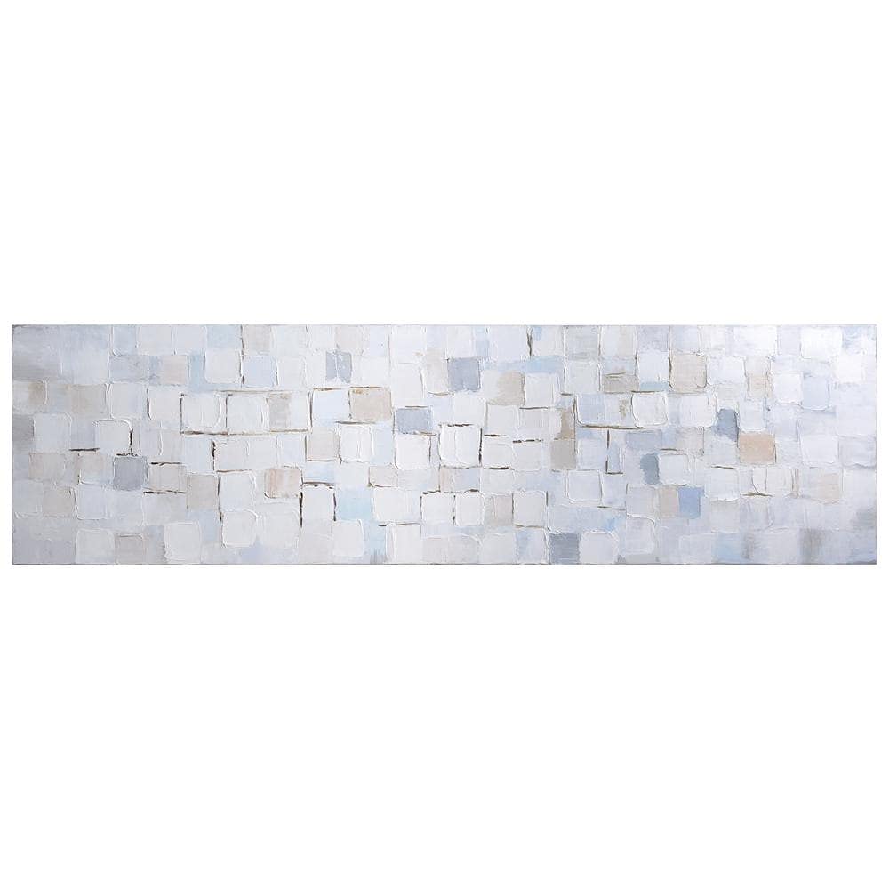 Martin Edwards Hand Painted Abstract Canvas Wall Art - Textured Frozen Tundra Landscape Painting, Unframed 20x72 Inches - Perfect for Living Room, Bedroom & Office Decor