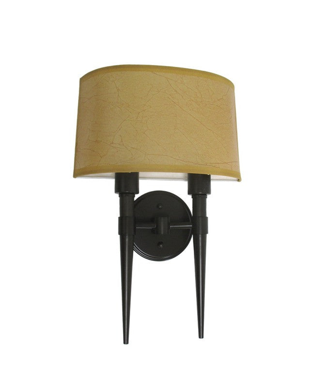 Energy Efficient GU24 Fluorescent Wall Sconce - 2 Light Oil Rubbed Bronze Finish by Epiphany Lighting | Perfect for Bedroom, Hallway & Outdoor Porch Lighting