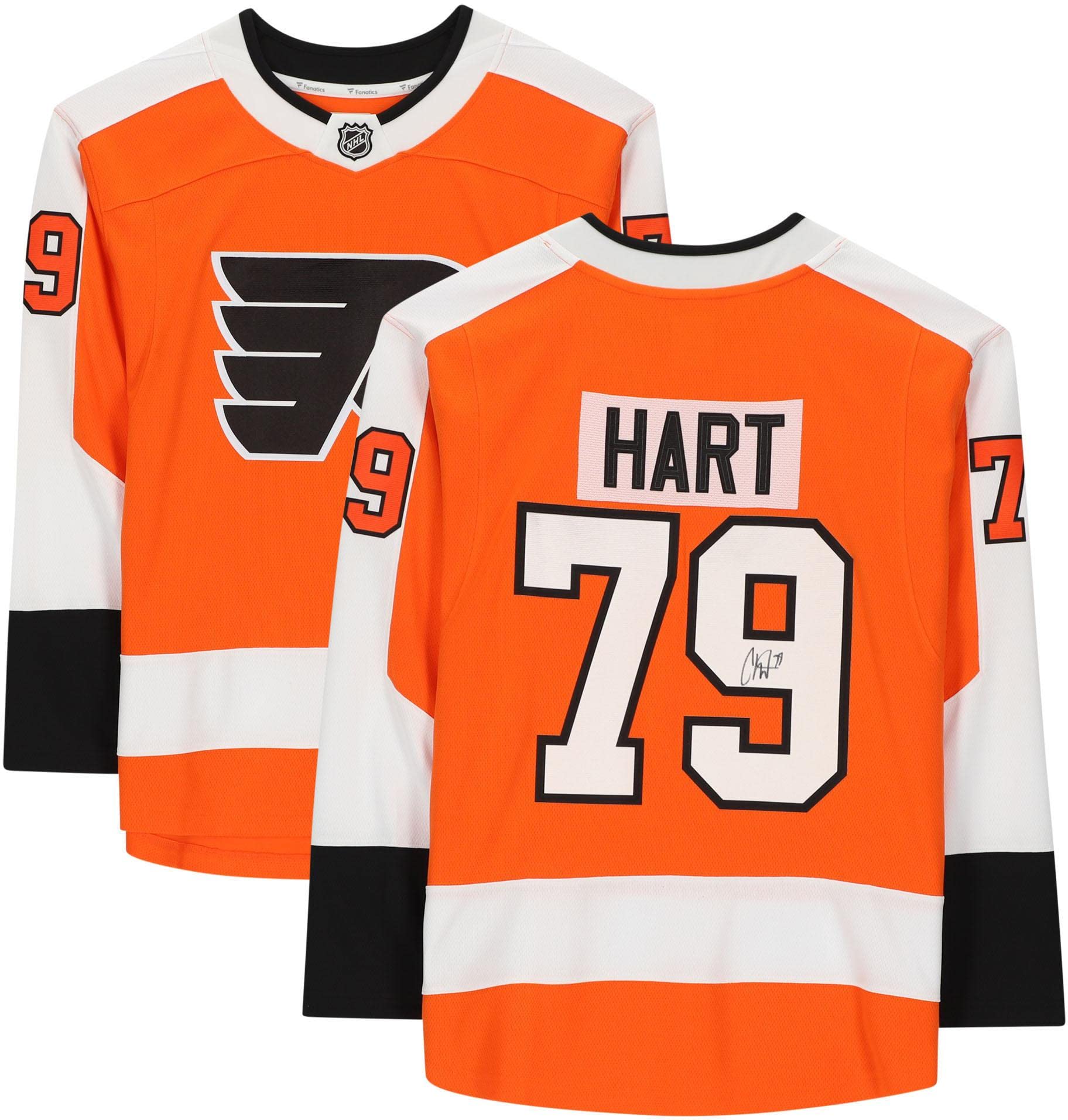 Carter Hart Philadelphia Flyers Autographed Orange Breakaway Jersey - Official NHL Signed Hockey Jersey for Fans, Collectors & Game Day Wear